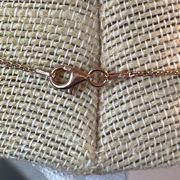 24” Multi Tone Gold Over 925 Italian Sterling Silver Moon Cut Necklace - Picture 11 of 16